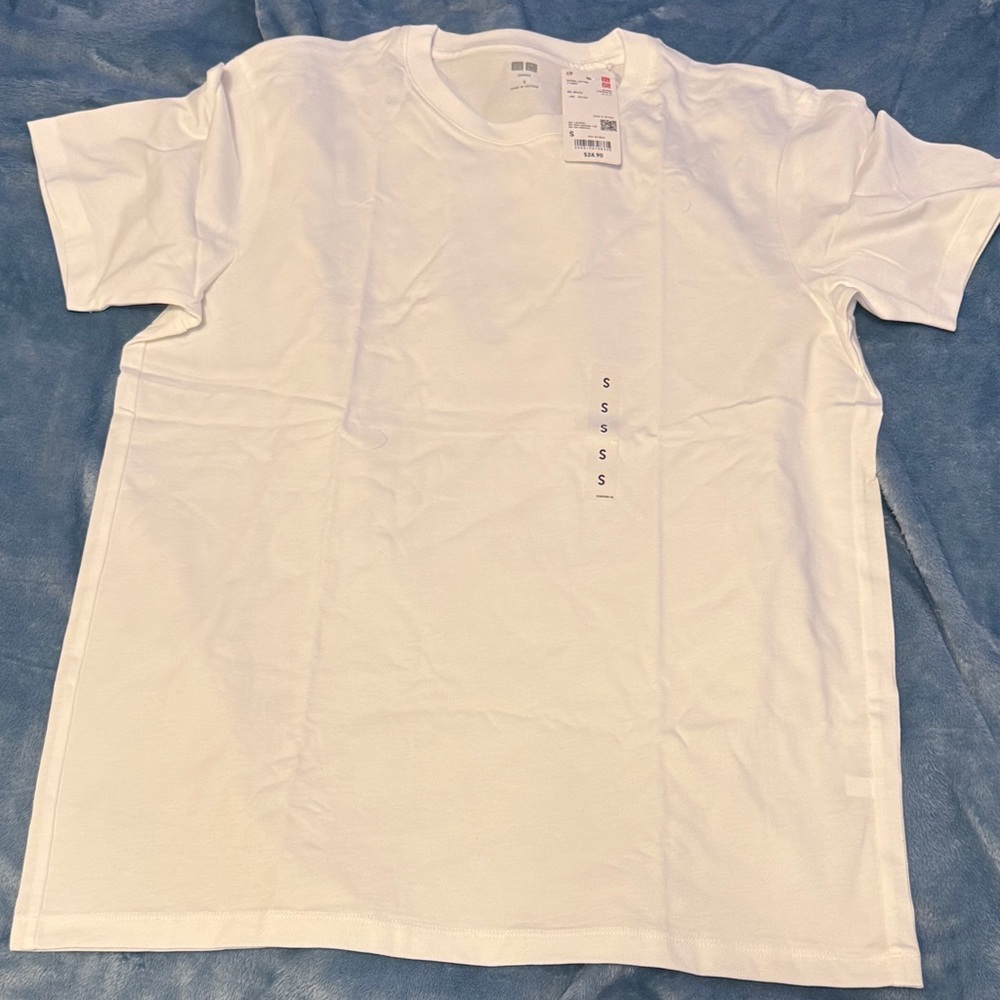 Uniqlo Men's White Short Sleeve Tee